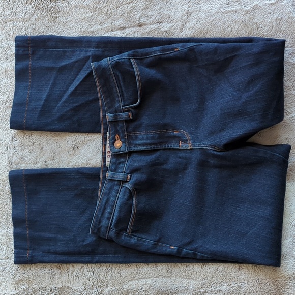 J Brand Dark Wash High Rise Mary Richards Straight Leg Stretch Blue Jean Size 29 - Picture 5 of 6